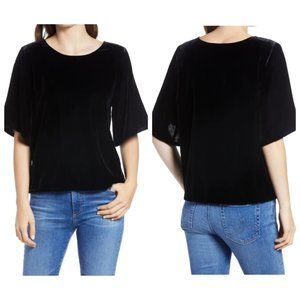 Chelsea28 Velvet Crewneck Top Medium NWT